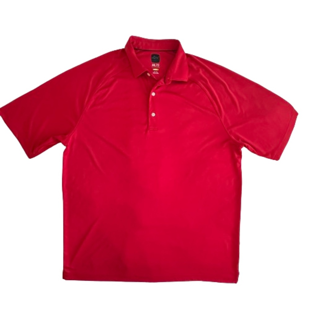 Greg Norman ML75 XL Microlux Play Dry Short Sleeves Collared Polo Golf Shirt Top